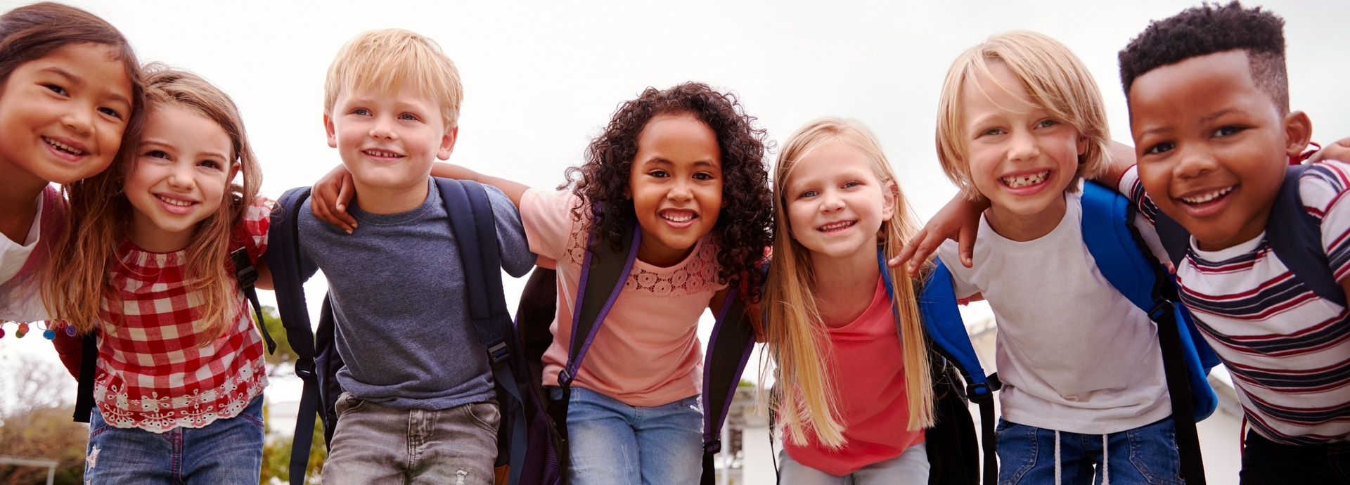 international school children smiling