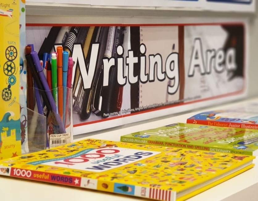 example for a writing area