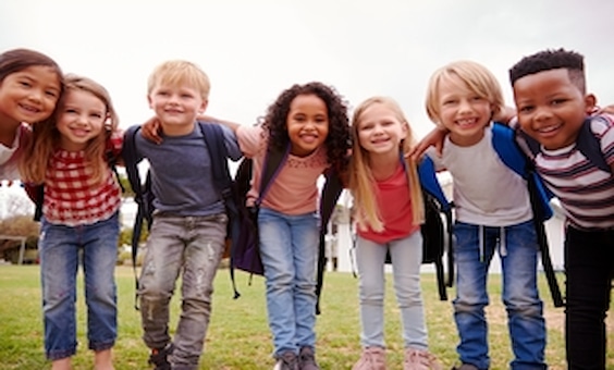 international children outside
